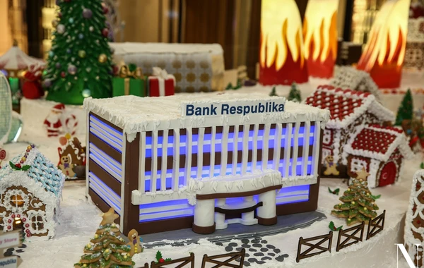 Шестого декабря в Port Baku Mall открылась выставка Gingerbread City - ВИДЕО