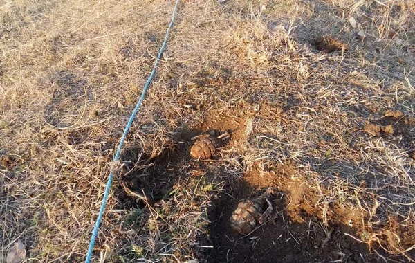 Ağstafada əl qumbaraları tapılıb - FOTO