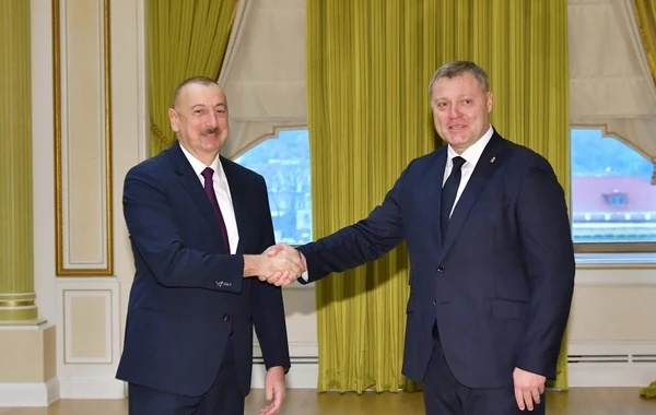İlham Əliyev Həştərxanın qubernatorunu qəbul edib - FOTO
