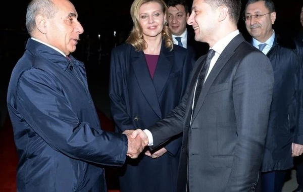Ukrayna Prezidentinin Azərbaycana səfəri başa çatıb - FOTO