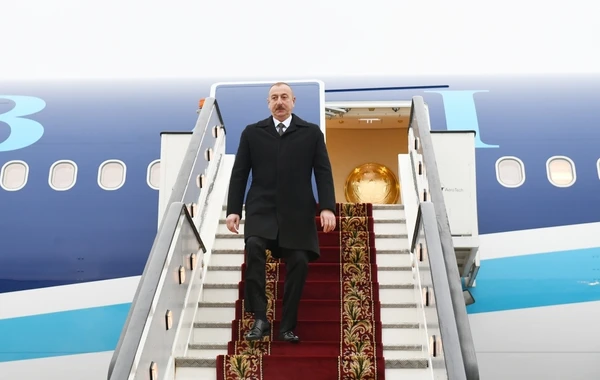 İlham Əliyev Rusiyaya səfərə getdi