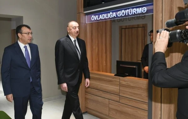 Президент Ильхам Алиев принял участие в открытии Центра DOST №2 - ФОТО