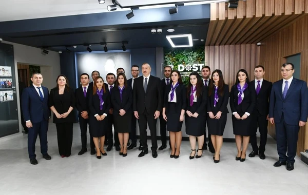 Президент Ильхам Алиев принял участие в открытии Центра DOST №2 - ФОТО