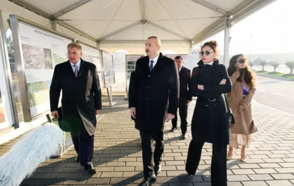 Ильхам Алиев и Мехрибан Алиева в Белом городе - ФОТО