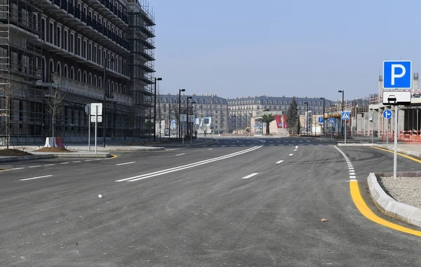 Кадры недавно сданной в эксплуатацию Центральной бульварной улицы - ВИДЕО