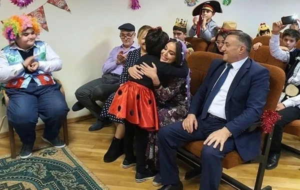 Leyla Əliyeva internat məktəbində - FOTO