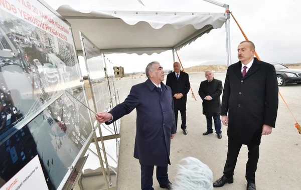 Президент ознакомился со строительством новой автодороги Баку-Губа-госграница России - ФОТО