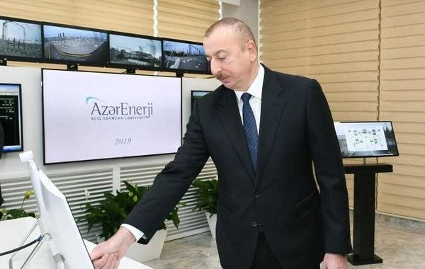 Президент Ильхам Алиев принял участие в открытии подстанции "Мушфиг" - ФОТО