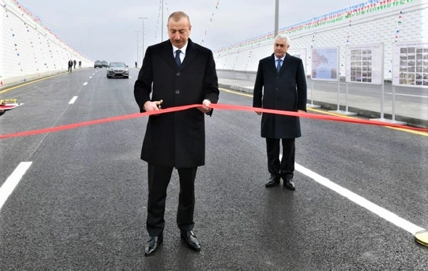 Prezident İlham Əliyev Pirşağıda avtomobil tunelinin açılışında iştirak edib - FOTO