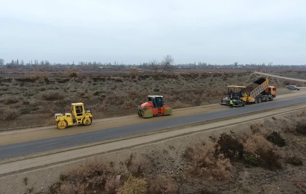 Kürdəmir-Zərdab avtomobil yolu yenidən qurulur - FOTO