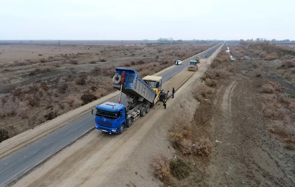 Kürdəmir-Zərdab avtomobil yolu yenidən qurulur - FOTO