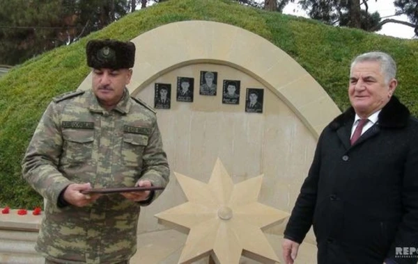 Открытие мемориального комплекса в память шехидов апрельских боев в Билясуваре - ФОТО