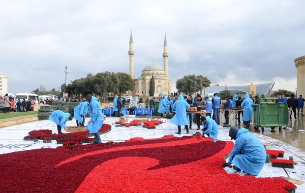 “Şəhidlər Xiyabanı”nda 20 Yanvar faciəsinin ildönümü ilə bağlı hazırlıq işləri aparılır - FOTO