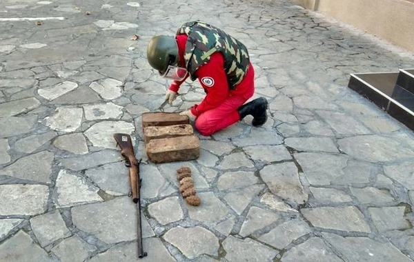 В Агстафе обнаружены оружие и боеприпасы - ФОТО