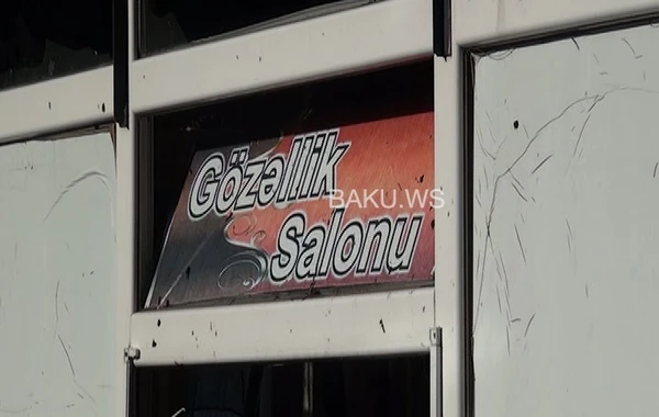 Gəncədə gözəllik salonu yanıb - FOTO - YENİLƏNİB