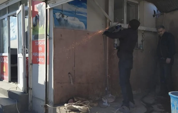 Qanunsuz heyvan kəsimi məntəqələrində reyd keçirilib - FOTO