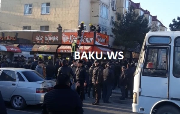 Dönərxanada başlayan yanğın söndürüldü - VİDEO - YENİLƏNİB