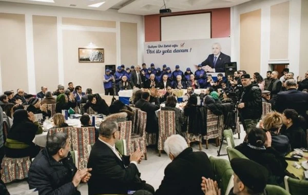 Seçicilər Ülvi Quliyevi izdihamla qarşıladı - FOTO