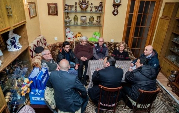 Elnur Allahverdiyev Qarabağ qazilərinin qonağı oldu - FOTO