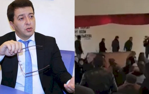 Elşən Musayev görüşü yarımçıq qoyub qaçdı, seçicilər fitə basdı - VİDEO