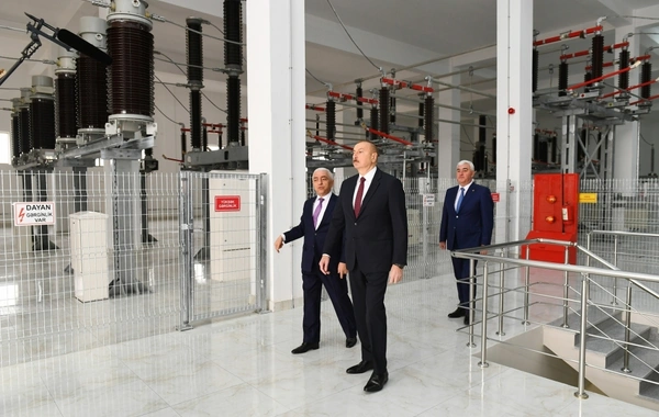 İlham Əliyev “Dübəndi” yarımstansiyasının açılışında - FOTO