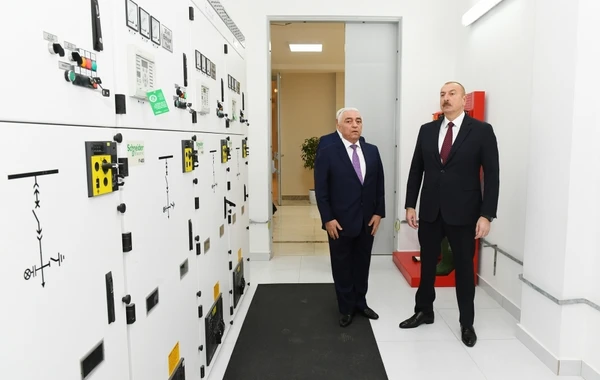 Ильхам Алиев на открытии подстанции "Дюбенди" - ФОТО