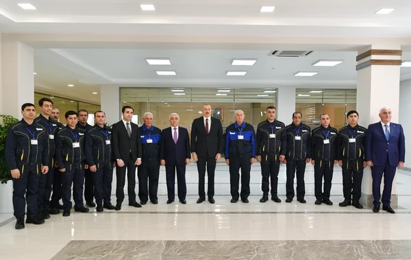 Ильхам Алиев на открытии подстанции "Дюбенди" - ФОТО