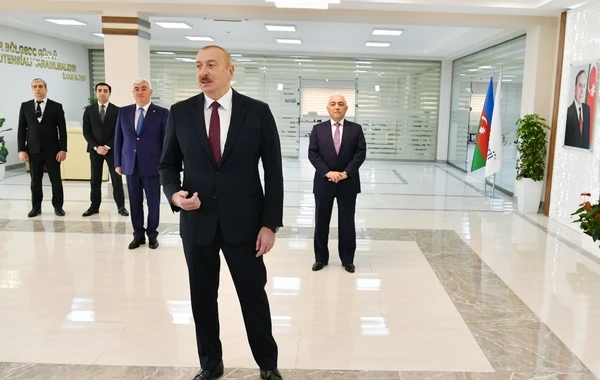 Ильхам Алиев на открытии подстанции "Дюбенди" - ФОТО