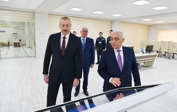 Ильхам Алиев на открытии подстанции "Дюбенди" - ФОТО