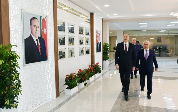 Ильхам Алиев на открытии подстанции "Дюбенди" - ФОТО