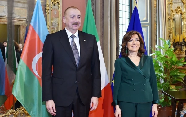 İlham Əliyev İtaliya Senatının Sədri ilə görüşüb - FOTO