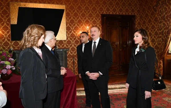 İlham Əliyevin Romada rəsmi yolasalma mərasimi olub