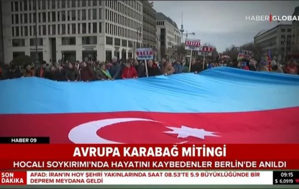 Avropada Xocalı soyqırımına həsr olunmuş Ümumavropa Qarabağ Mitinqi keçirilib - FOTO/VİDEO