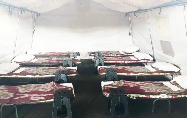 İranla sərhəddə daha bir səyyar hospital - VİDEO/FOTO