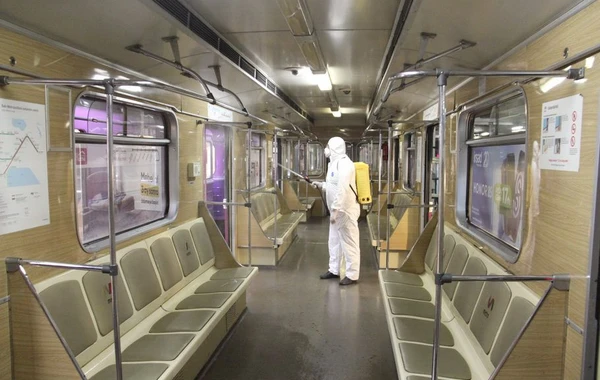Bakı metrosu koronavirusa görə dezinfeksiya olunur - FOTO