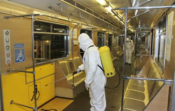 Bakı metrosu koronavirusa görə dezinfeksiya olunur - FOTO
