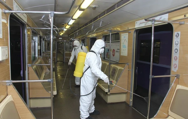 Bakı metrosu koronavirusa görə dezinfeksiya olunur - FOTO