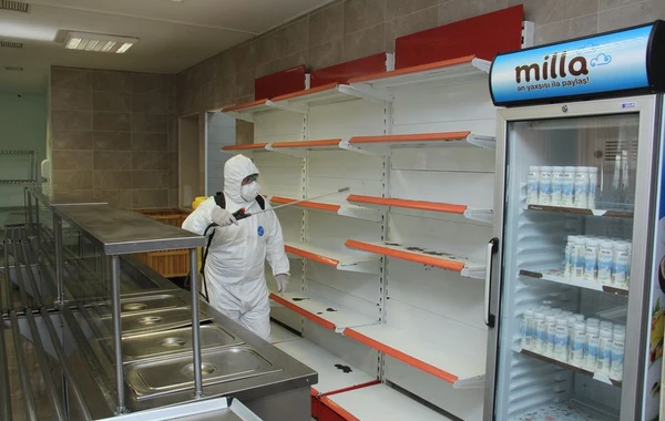 Bakı metrosu koronavirusa görə dezinfeksiya olunur - FOTO