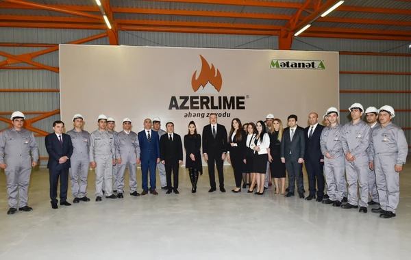 Prezident İlham Əliyev Qazaxda zavodun açılışında - FOTO