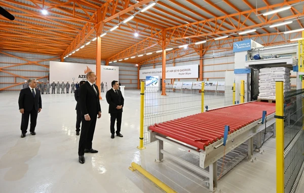 Prezident İlham Əliyev Qazaxda zavodun açılışında - FOTO