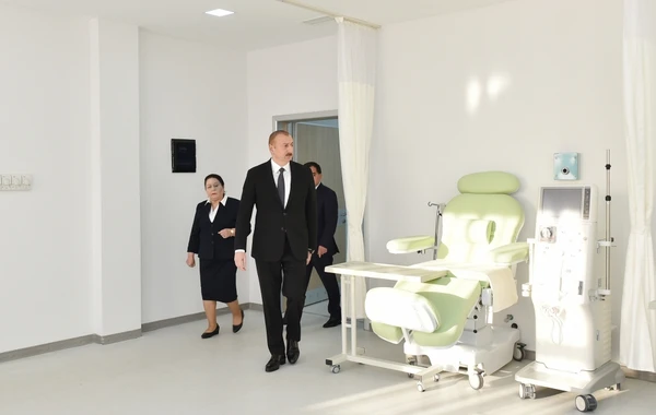 Qazax Rayon Mərkəzi Xəstəxanası istifadəyə verilib - FOTO