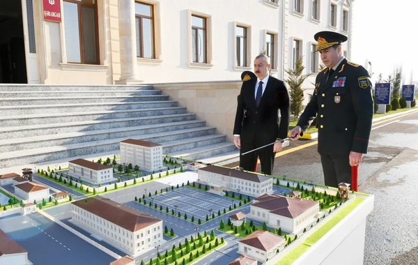 Prezident Daxili Qoşunların “N” saylı hərbi hissəsinin açılışında iştirak edib - FOTO