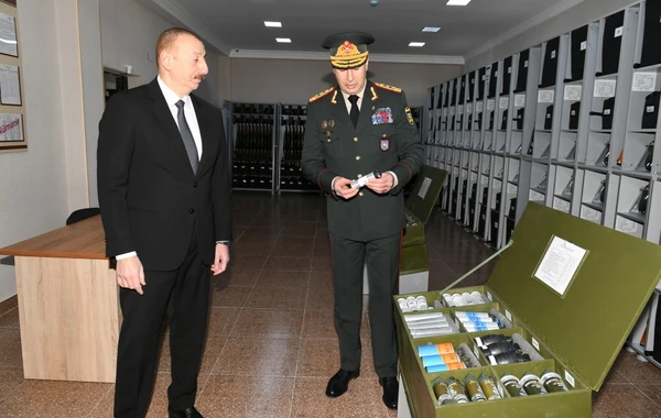 Prezident Daxili Qoşunların “N” saylı hərbi hissəsinin açılışında iştirak edib - FOTO