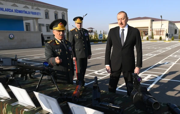 Prezident Daxili Qoşunların “N” saylı hərbi hissəsinin açılışında iştirak edib - FOTO