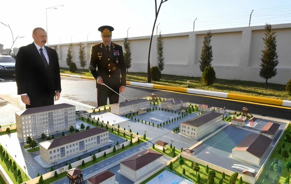 Prezident Daxili Qoşunların “N” saylı hərbi hissəsinin açılışında iştirak edib - FOTO
