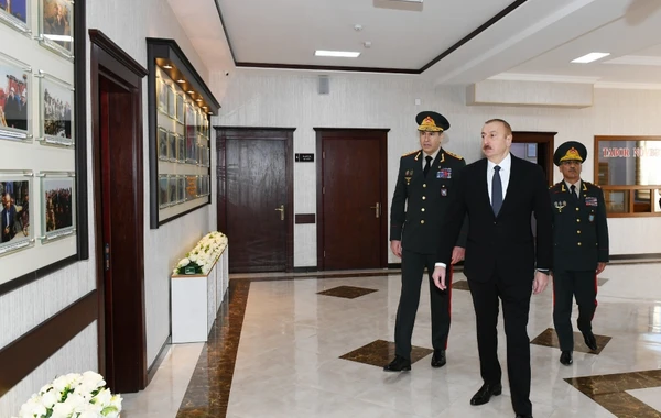 Prezident Daxili Qoşunların “N” saylı hərbi hissəsinin açılışında iştirak edib - FOTO