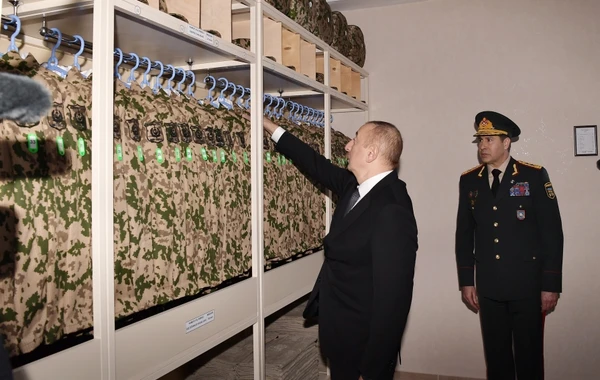 Prezident Daxili Qoşunların “N” saylı hərbi hissəsinin açılışında iştirak edib - FOTO