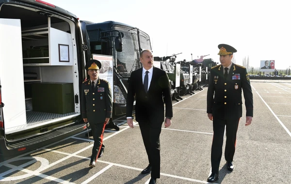 Prezident Daxili Qoşunların “N” saylı hərbi hissəsinin açılışında iştirak edib - FOTO