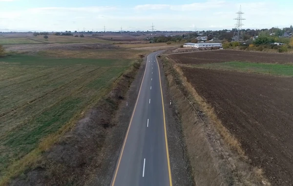 Ağstafada bərpa olunan avtomobil yolu istifadəyə verilib - FOTO