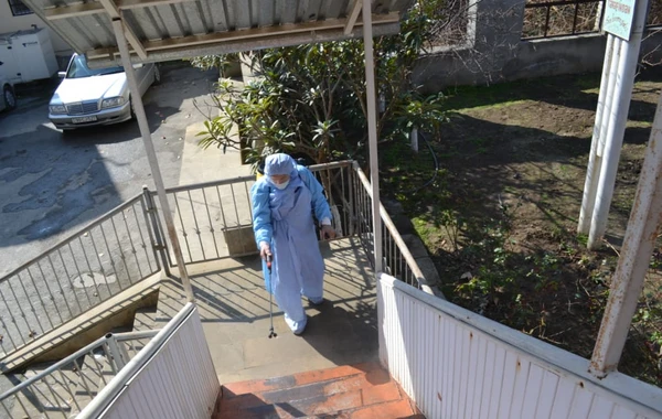 Yevlaxda koronavirus əleyhinə dezinfeksiya - FOTO